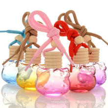 hanging air freshener glass fragrance diffuser container cosmetic empty car perfume bottle